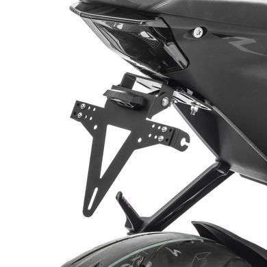 Комплект: Кронштейн номерного знака Zaddox KH4 Tail Tidy для мотоциклов кросс/эндуро + Зеркало заднего вида LS6 Craftride чёрное для кросс/эндуро