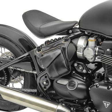 Бічна сумка для Royal Enfield Himalayan Craftride SR1 чорна шкіряна