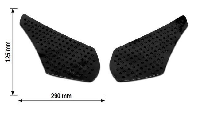 Бічна накладка на бак Zaddox Grip Pad L чорний
