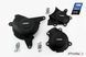 Защитные крышки двигателя (трековые) Puig для SUZUKI GSX-R1000 2017-2021 черного цвета 21517N