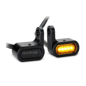 Светодиодные поворотники мотоцикла Lumitecs TX13 E-mark 2 шт перед-зад чёрные тонированные