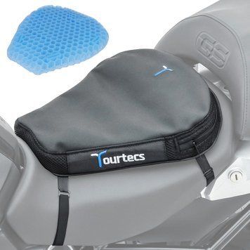 Гелева подушка для мотоцикла, сумісна з Honda NC 750/700 S/X Tourtecs TPE Gel M чорного кольору.
