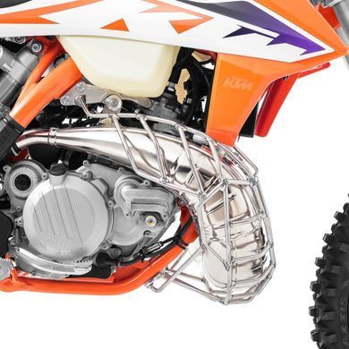 Защита выхлопной трубы, совместимая с Husqvarna TE 250/ TE 300 20-23, XDURE PR21 Inox