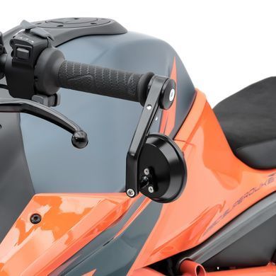 Торцеве дзеркало на кермо Yamaha XSR 900 / XSR 700 Craftride Кругле чорне