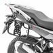 Комплект: алюмінієвий захист картера Motoguard чорного кольору + бічний багажник Bagtecs SD39 для Honda Transalp XL 23-26