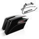 Комплект кофрів з монтажними кронштейнами Harley Davidson Softail Blackline 11-13 Latch black Craftride