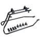Комплект кофрів з монтажними кронштейнами Harley Davidson Softail Blackline 11-13 Latch black Craftride