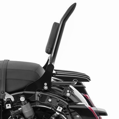 Спинка пасажира+багажник ST підходить для мотоцикла Harley Davidson Street Glide 09-26 Craftride PV1 чорного кольору