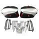 Комплект кофрів + багажник для бокових кофрів Kawasaki ZZR 1400 Bagtecs PX74GR green LED