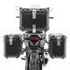 Комплект алюминиевых боковых кофров + верхний кофр + крепления для BMW R 1200 GS 04-12 Bagtecs XW38-XB45 черного цвета.