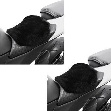 2 подушки для мотоциклетного сидіння з овчини Tourtecs, 22 x 29 см