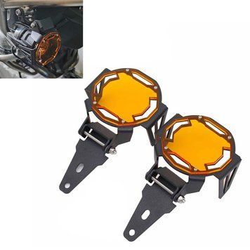 Захист фар Lumitecs QL12 оранжевого кольору, сумісний з BMW R 1250 GS / Adventure 19-24