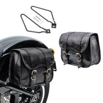 Комплект 2х кофров + держатель для Harley Davidson Softail Standard / Street Bob Craftride SV1 черный