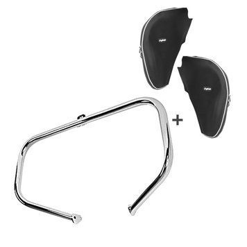 Комплект захисту двигуна для Harley Davidson Touring 97-08 із бризковиком Craftride S-Y5