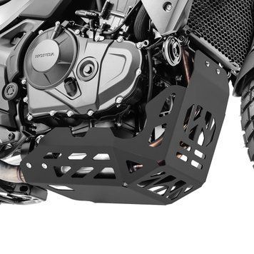 Защитная алюминиевая пластина картера для Honda Transalp XL 23-25, Motoguard, черная, DPL3.