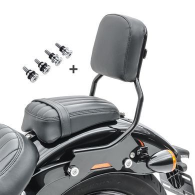 Спинка R1 для Harley Softail Street Bob 18-25 с комплектом для стыковки черный Craftride