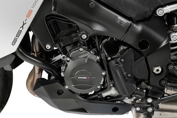 Защитные крышки двигателя Puig для SUZUKI GSX-S1000GT 2022-2026 черного цвета 21406N