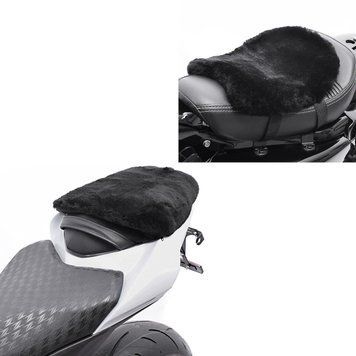 2 подушки для мотоциклетного сидіння з овчини Tourtecs, 32 x 27 см