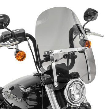 Ветровое стекло CW1 для Harley Softail Street Bob/ Standard/ Springer темная тонировка Craftride