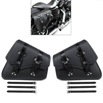Комплект 2х кофрів для Harley Davidson Sport Glide / Street 750 Craftride SB4 чорний