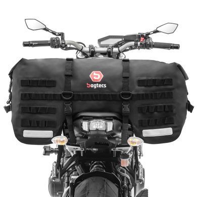 Задняя сумка для мотоцикла Cruiser Custom Bagtecs SX70, 70 л, черная, CB12965