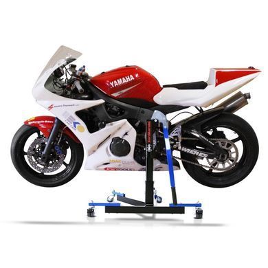 Центральная подставка ConStands Power-Evo, совместимая с Yamaha YZF-R6 99-02, синяя