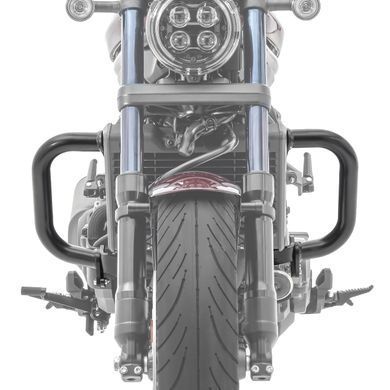 Комплект: Спинка пассажира XS3 с багажником для Honda Rebel 1100 CMX 2021&ndash;2024, черная Craftride + Защита двигателя для Honda Rebel 1100 CMX 2021&ndash;2024, Highway crash bar Craftride PM3