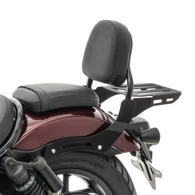 Комплект: Спинка пассажира XS3 с багажником для Honda Rebel 1100 CMX 2021&ndash;2024, черная Craftride + Защита двигателя для Honda Rebel 1100 CMX 2021&ndash;2024, Highway crash bar Craftride PM3