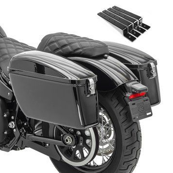 Комплект боковых кофров для Kawasaki VN 900 Classic / Custom Craftride Dallas 23Ltr с монтажным комплектом