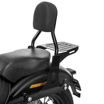 Спинка Harley Davidson Street Bob 09-17/LR Craftride Fast Driver-S з багажником чорний