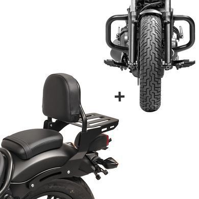 Комплект спинки для Honda Rebel 500 CMX 17-25 с защитной дугой Craftride RH8-5