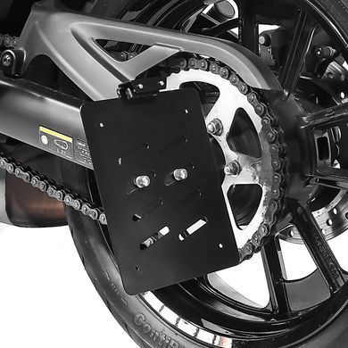 Боковой держатель номерного знака S для Kawasaki Vulcan S/Caf&eacute; 15-25 черный Craftride