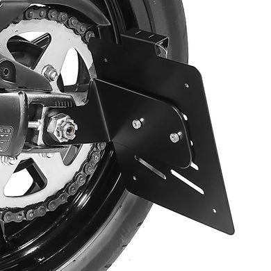 Боковой держатель номерного знака S для Kawasaki Vulcan S/Caf&eacute; 15-25 черный Craftride
