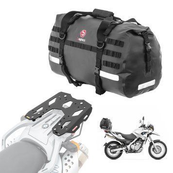 Комплект: багажник + задня сумка 50 л підходить для BMW F 650 GS/Dakar 04-07 Bagtecs SLP-XB50 Задній багажник