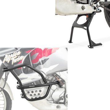 Захисні дуги сумісні з Honda Africa Twin XRV 750 93-03 Motoguard MK18 + центральна підставка, чорні.