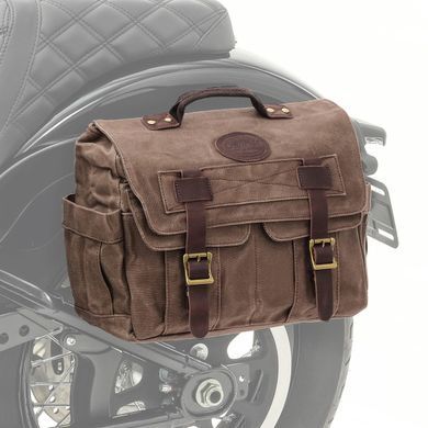 Седельная сумка для мотоцикла Canvas с внутренним брезентовым чехлом Craftride CV1 боковая сумка коричневого цвета
