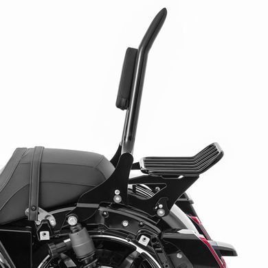 Спинка пасажира підходить для Harley Davidson Road King Special 17-26 + багажник W1 + комплект кріплень Craftride PV2 чорного кольору