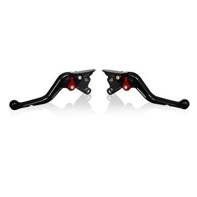 Важель гальма та важіль зчеплення Honda CBR 500 R 13-21 V-Trec короткий з ABE чорний/червоний
