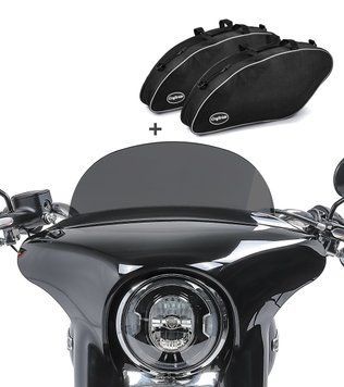 Набор SL2 ветровое стекло мотоцикла M+ внутренняя сумка Craftride для Harley Davidson Sport Glide 18-25
