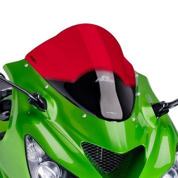 Вітрове скло для Kawasaki ZZR 1400 06-20 червоний Puig 4057R