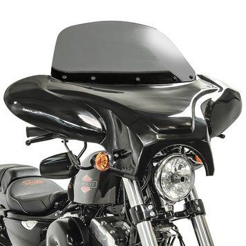 Обтекатель Batwing для Honda Shadow VT 750 C Craftride с лобовым стеклом дымчато-серый