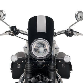 Напівобтічник для Triumph Bonneville Speedmaster 18-22 Puig Anarchy 21114N чорного кольору