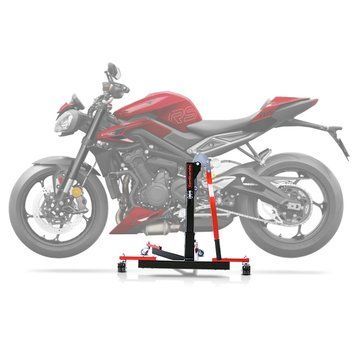 Центральна підставка ConStands Power-Evo для Triumph Street Triple 765 R/RS 23-25, червона