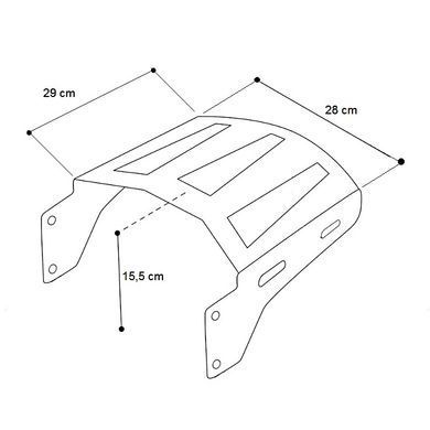 Монтажная стойка Topcase TP Solo подходит для Harley Davidson Touring 14-25 черного цвета Craftride