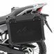 Комплект алюминиевых боковых кофров Bagtecs XWS35 черных + адаптеры для бокового багажника Givi / Kappa подходит для Honda Transalp XL 750
