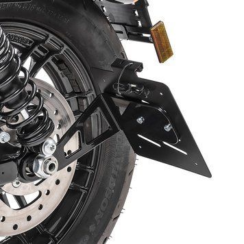 Бічний тримач номерного знака М для Harley Sportster 1200 Iron 18-20 чорний Craftride