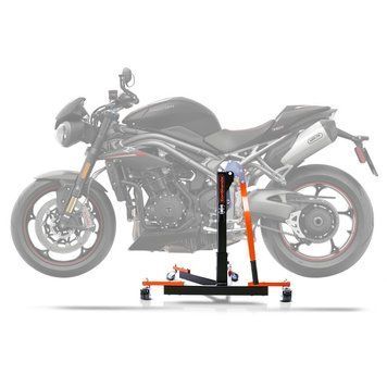 Центральна підставка для мотоджека Triumph Speed Triple RS 18-20 оранжевого кольору Power-Evo ConStands