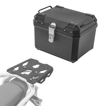 Комплект: кофр Bagtecs QB45 + задній багажник Honda NX 500 24-25 чорного кольору