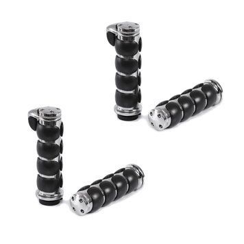 2 ручки руля 1 дюйм Craftride CG4 Billet подходят для Kawasaki, Yamaha, Suzuki и Honda, хромированный комплект