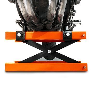 Мотоциклетный подъемник ConStands Mini-Lift ножничный домкрат до 500 кг оранжевого цвета